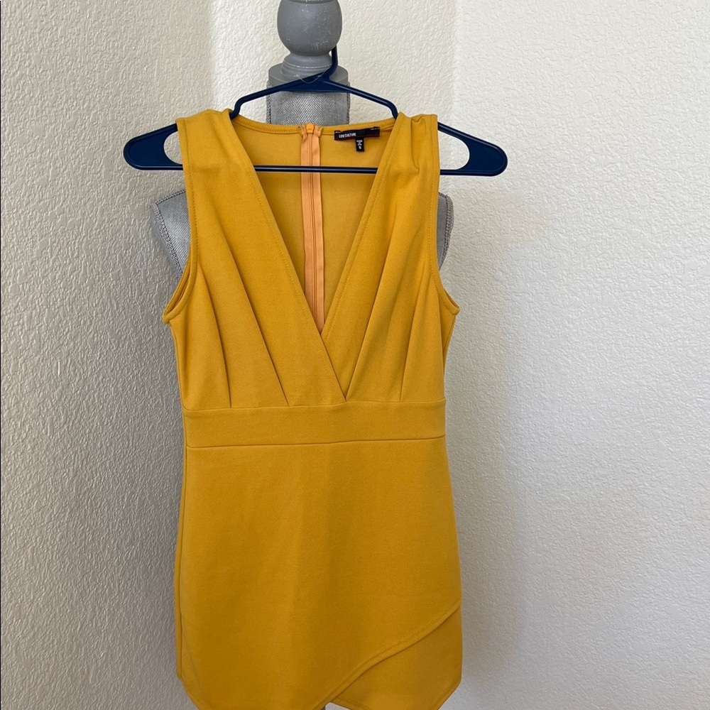 Mustard Yellow Sleeveless romper